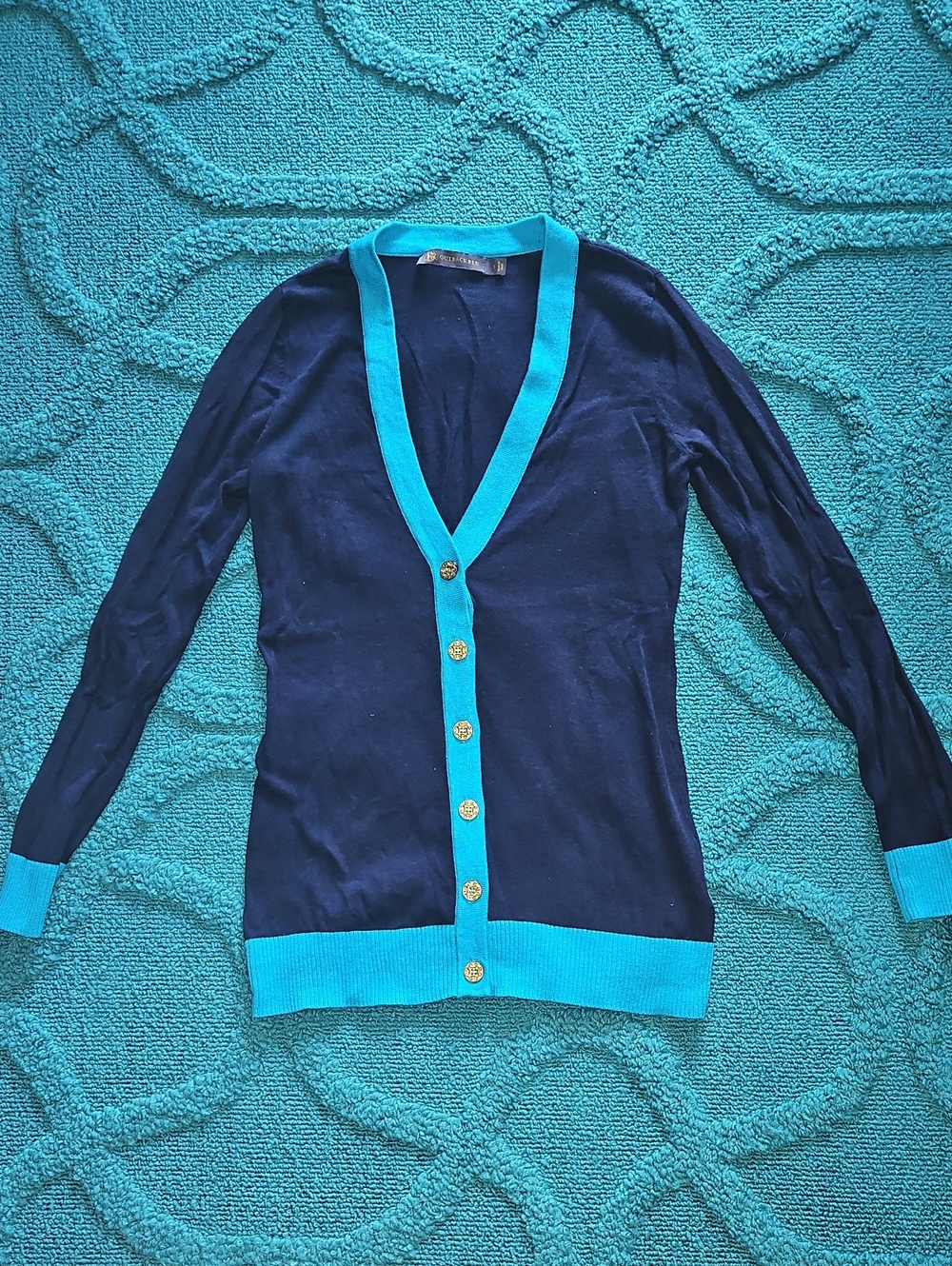 Outback Red Navy Cardigan S
